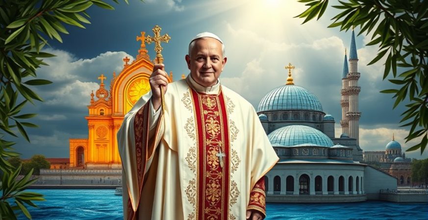 pope declines blue mosque prayer