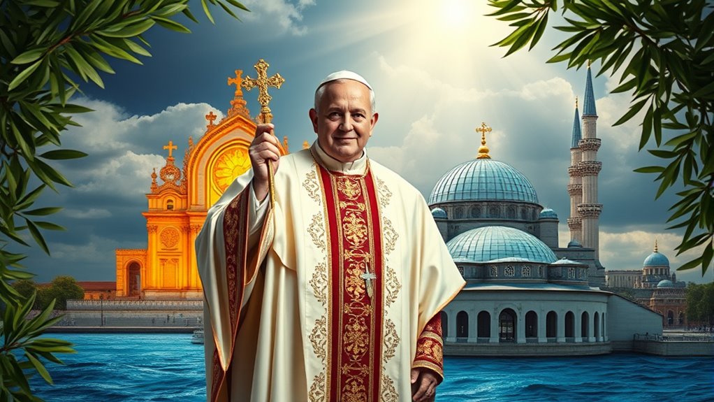 pope declines blue mosque prayer