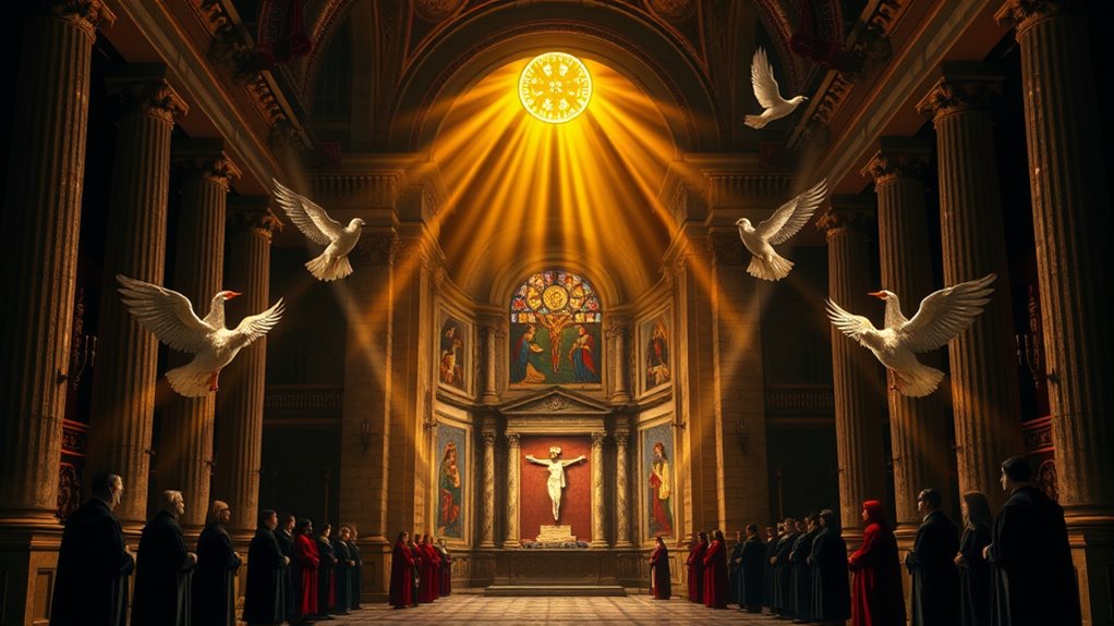 christian icons in courts