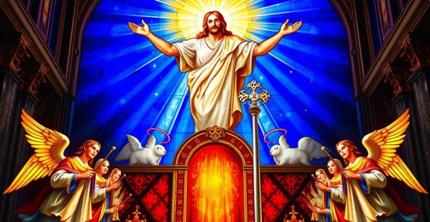 risen christ staff symbolism