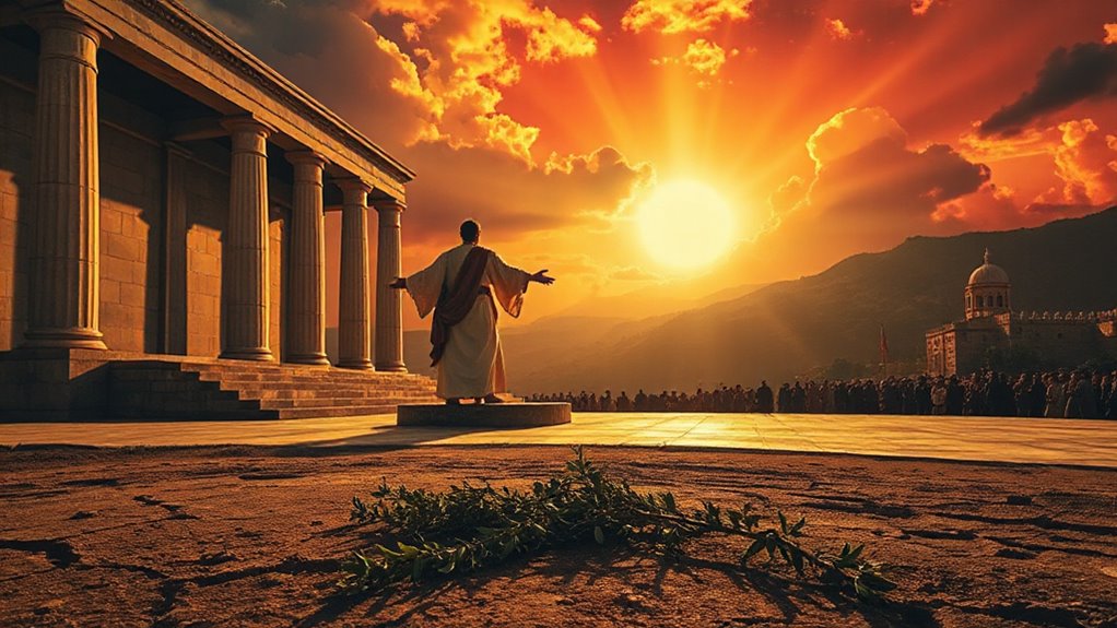 charismatic tyrant enforcing global worship