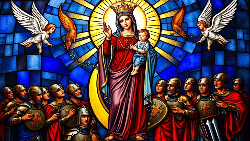 modern soldier s victorious icon