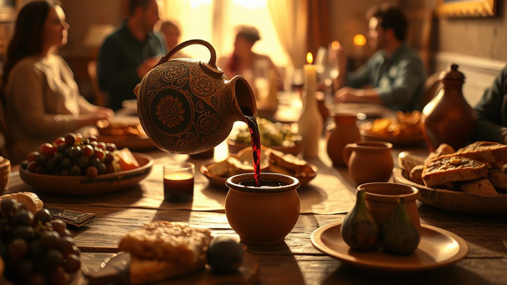 wine as joyous sacred symbol