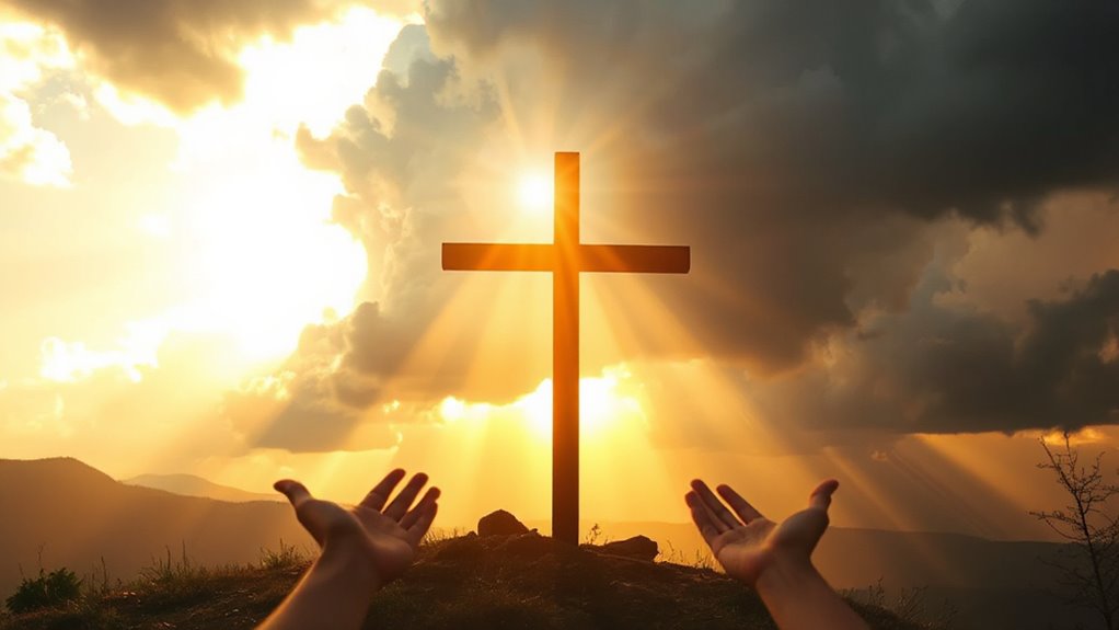 christ pours redeeming sustaining grace