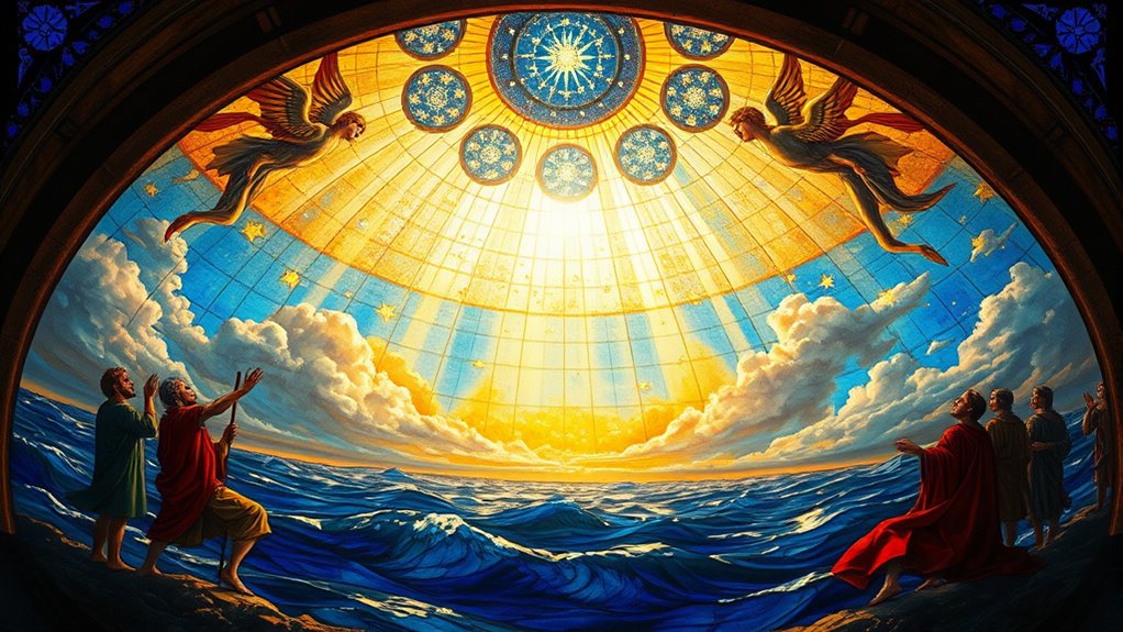 the heavens as solid canopy