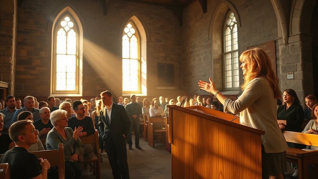 women actively serve in ministry