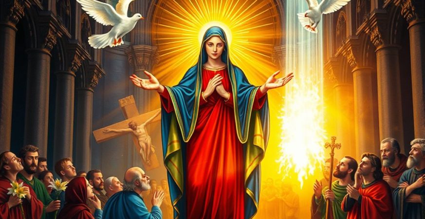 mary honored as mother church