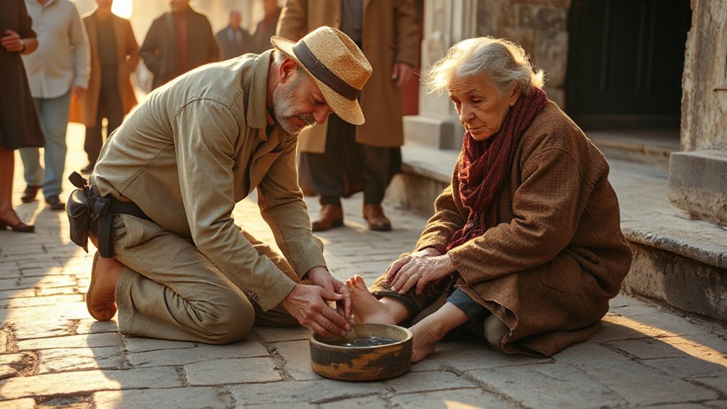 foot washing humble service