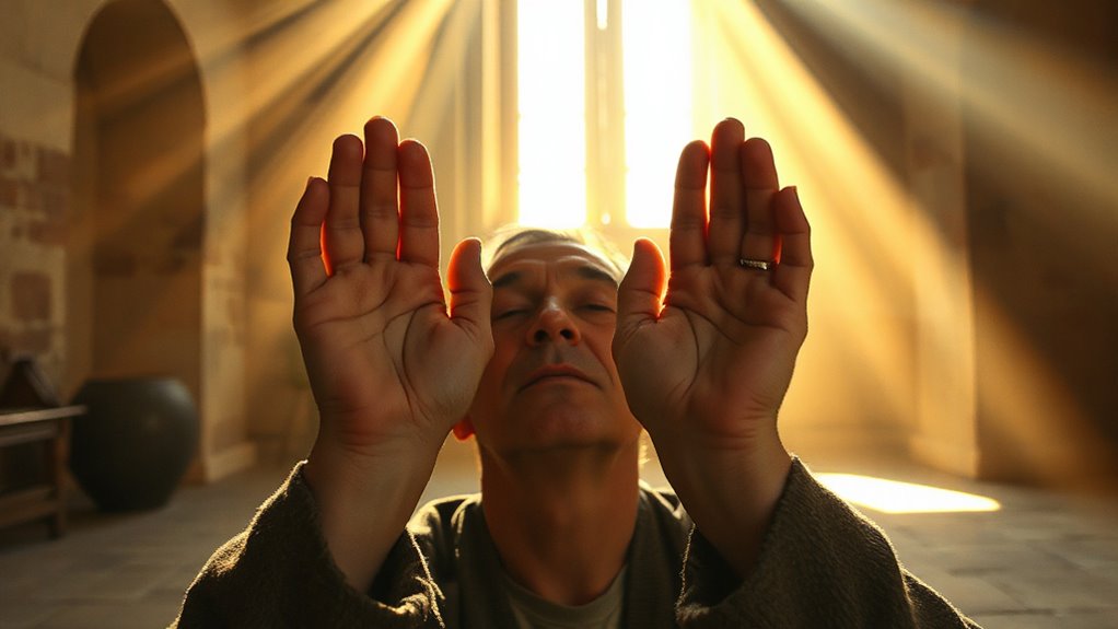 lifted hands express thanksgiving