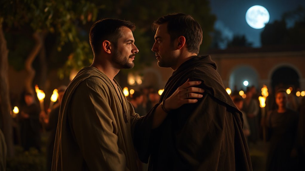 prearranged kiss of betrayal