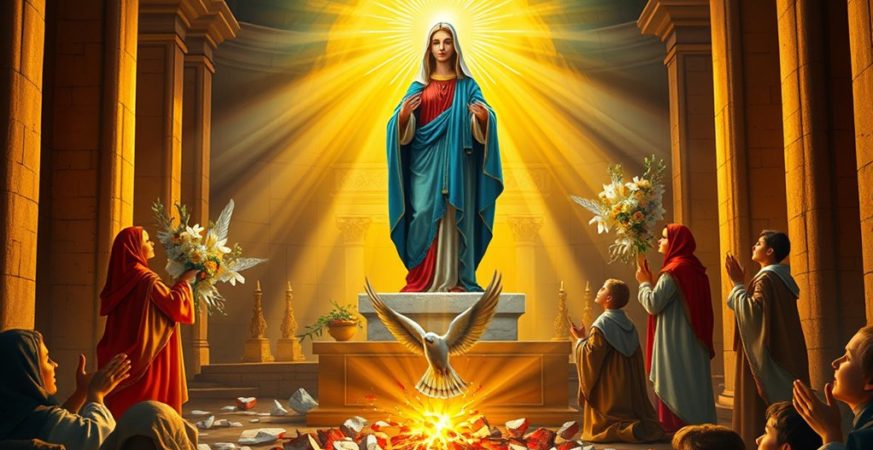 vandalized medjugorje shrine statues